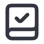 Book Check SVG Icon